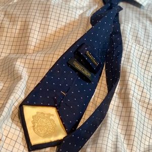 DONALD J. TRUMP “ROOKIE” Tie-NAVYw/PURPLE freckles